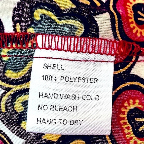 *NWT Beautiful Fuchsia Peplum Bow Blouse, Balloon Sleeves, Brand: WHY Sz M - Picture 8 of 8